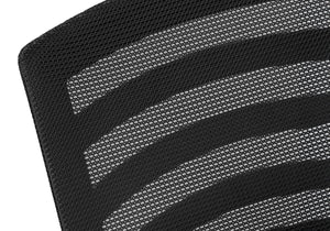 English Elm Office Mid-Back Chair with Breathable Mesh, Ergonomic Curved Support, Padded Wide Seat, Swivel and Height Adjust Black 26 L x 13 W x 24 H B2710P219652