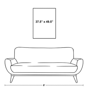 Leftbank Art - Green Textile by Danielle Davis 36 x 48