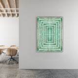 Leftbank Art - Green Textile by Danielle Davis 47 x 63