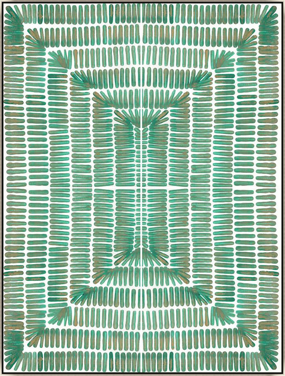 Leftbank Art - Green Textile by Danielle Davis 47 x 63