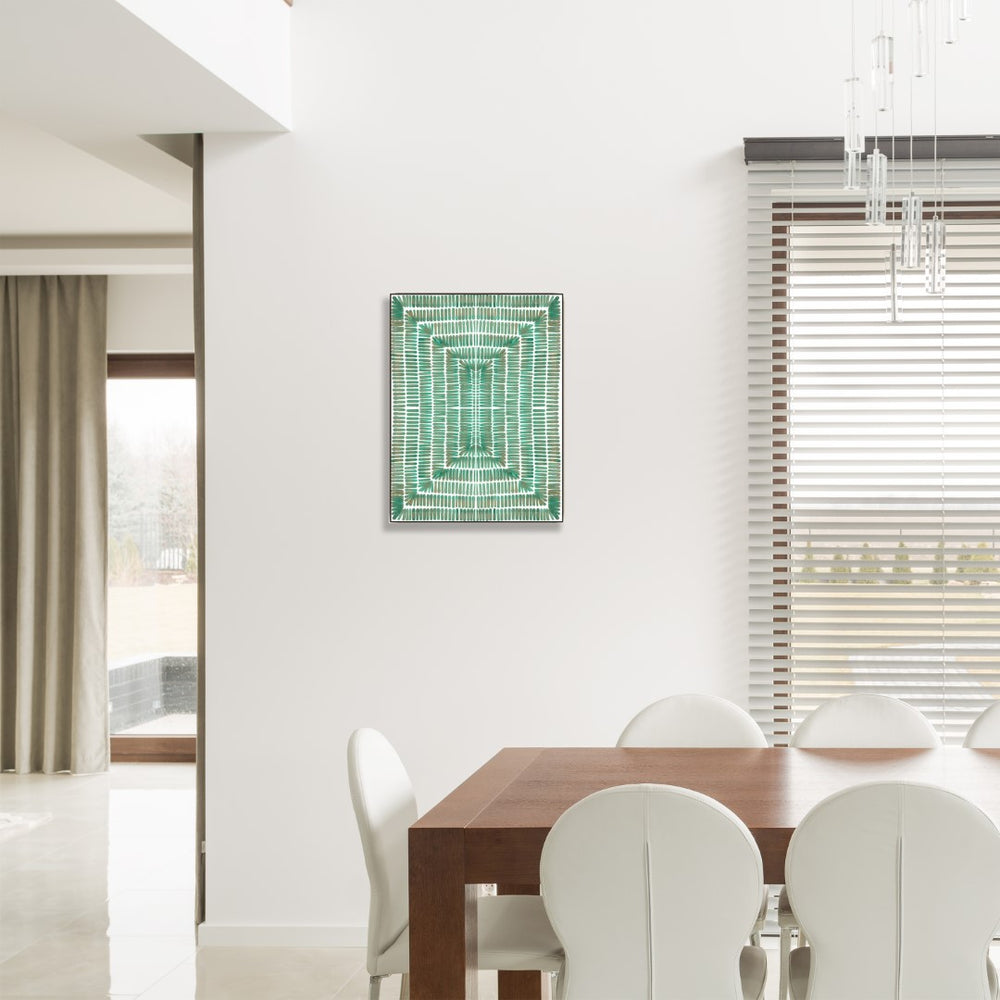 Leftbank Art - Green Textile by Danielle Davis 47 x 63