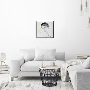 Leftbank Art - Ink Portrait IV by D’Alessandro Léon 47 x 47