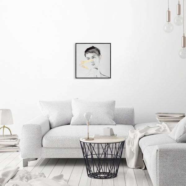 Leftbank Art - Ink Portrait IV by D’Alessandro Léon 47 x 47