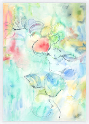 Leftbank Art - Abstract Leaves by Maelani Blue 47 x 66