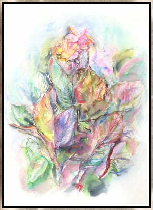 Leftbank Art - Red Wine Canna Lily by Maelani Blue 40 x 57