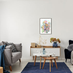 Leftbank Art - Red Wine Canna Lily by Maelani Blue 40 x 57