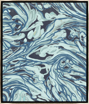 Leftbank Art - Blue Wave Serenade by Maelani Blue 54 x 64