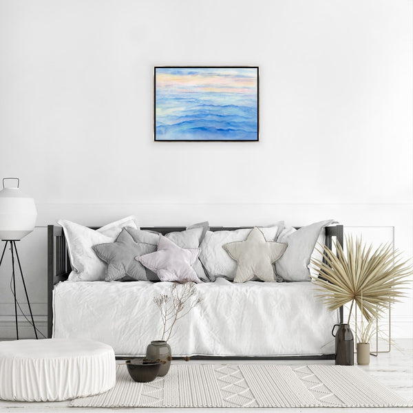 Leftbank Art - Calm in Blue by Maelani Blue 77 x 54