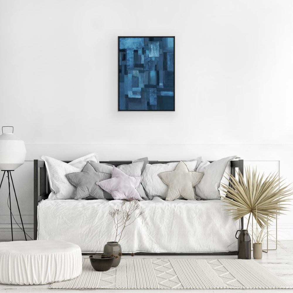 Leftbank Art - Symmetry In Blue I by Maelani Blue 54 x 73