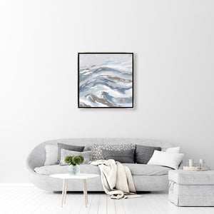 Leftbank Art - Silver Waves I by Maelani Blue 36 x 36