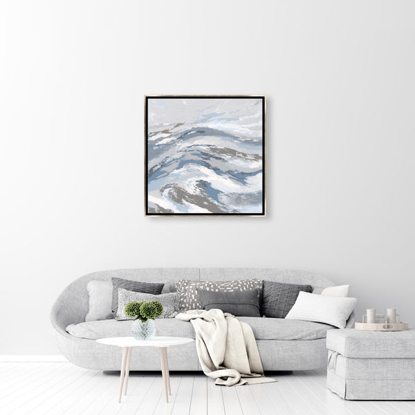 Leftbank Art - Silver Waves I by Maelani Blue 40 x 40