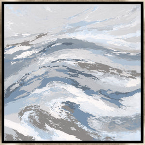 Leftbank Art - Silver Waves I by Maelani Blue 47 x 47