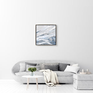 Leftbank Art - Silver Waves II by Maelani Blue 30 x 30