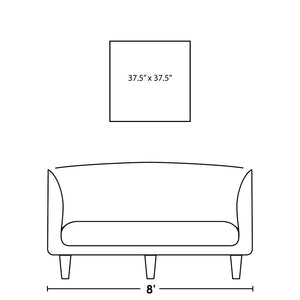 Leftbank Art - Silver Waves II by Maelani Blue 36 x 36