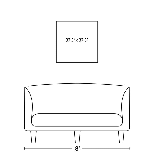 Leftbank Art - Silver Waves II by Maelani Blue 36 x 36