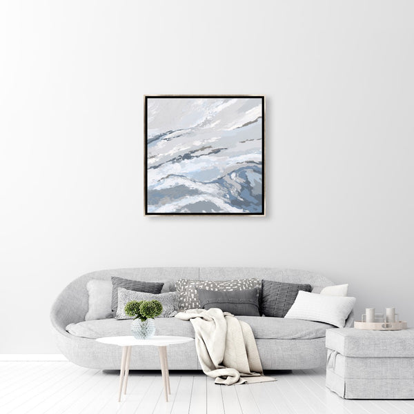 Leftbank Art - Silver Waves II by Maelani Blue 40 x 40