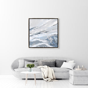 Leftbank Art - Silver Waves II by Maelani Blue 47 x 47
