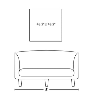 Leftbank Art - Silver Waves II by Maelani Blue 47 x 47