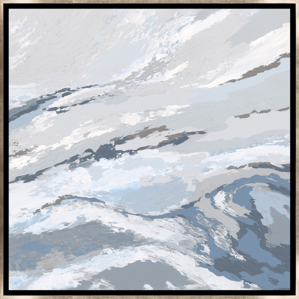 Leftbank Art - Silver Waves II by Maelani Blue 47 x 47