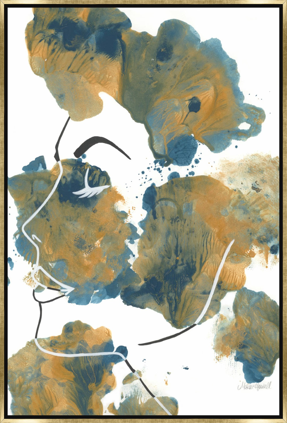 Leftbank Art - Blue Marble Botanic I by Makai Howell 54 x 79