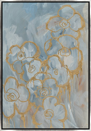 Leftbank Art - Golden Abstract Petals by Ryan Brown 54 x 79