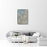 Leftbank Art - Golden Abstract Petals by Ryan Brown 54 x 79