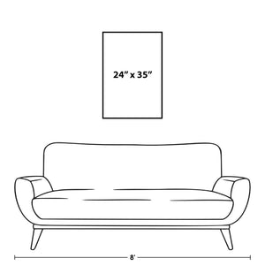 Leftbank Art - Golden Abstract Petals by Ryan Brown 54 x 79