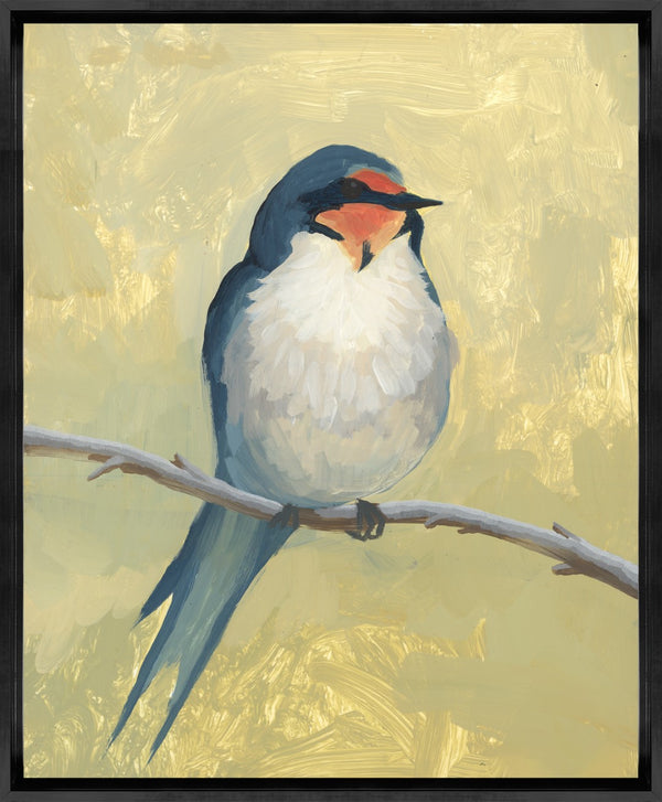 Leftbank Art - Small Blue Bird II by Ryan Brown 36 x 45