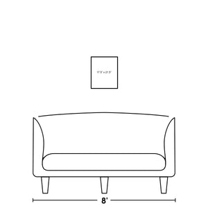 Leftbank Art - Small Blue Bird III by Ryan Brown 36 x 45