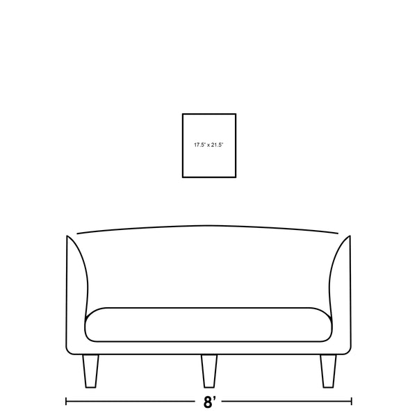 Leftbank Art - Small Blue Bird III by Ryan Brown 36 x 45