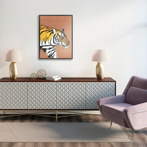 Leftbank Art - Orange, Black, and White by Sam Nash 36 x 50