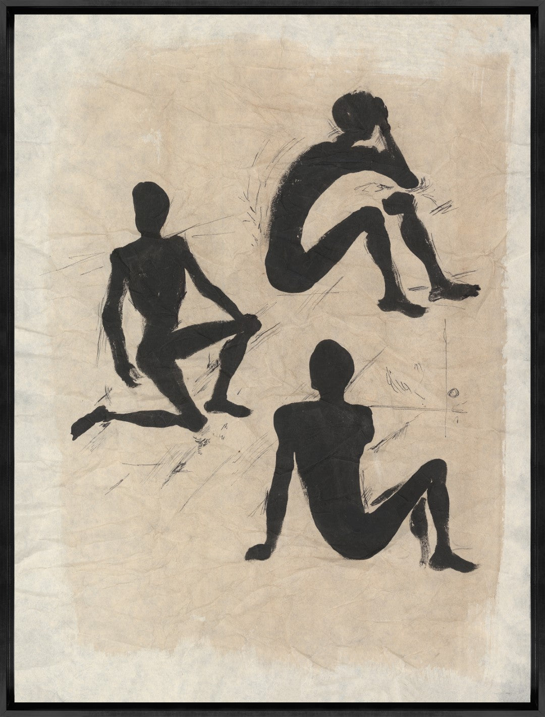 Figures in Silhouette by Sam Nash - Stunning Gallery-Wrapped Giclee Ca