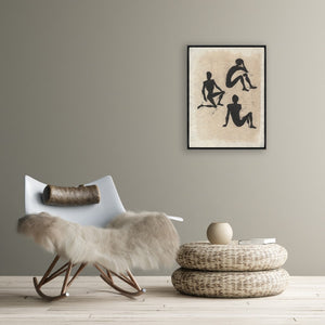 Leftbank Art - Figures in Silhouette by Sam Nash 40 x 54