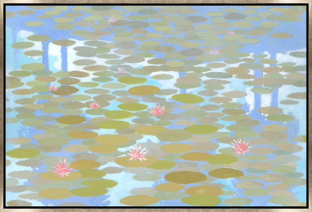 Leftbank Art - Lilies Floating by Sam Nash 60 x 40