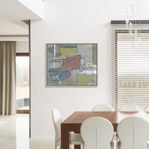 Leftbank Art - Figure in Red Chair by Sam Nash 65 x 54