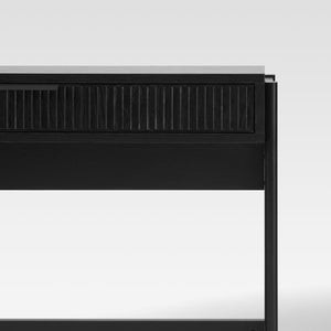 Holmes Modern Writing Desk with Reeded Drawer Black WEHOL42OS1BL0 Walker Edison