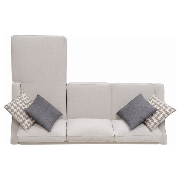 English Elm Isla Platinum L-Shaped Upholstered Sectional Sofa with Reversible Chaise, Plush Seats & Throw Pillows B062P357788