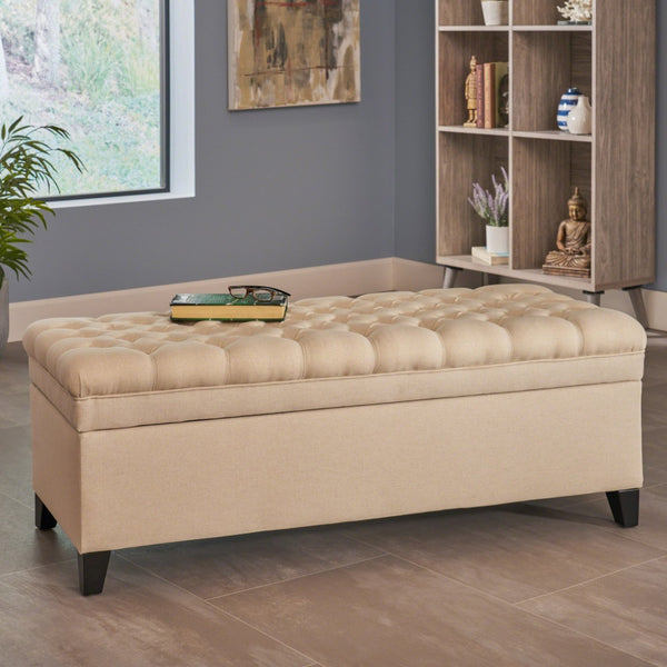 English Elm Juliana Rectangular Storage Ottoman Upholstered Lift Top for Living Room Seating 57741.00