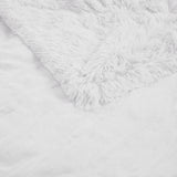 Serta Malea Glam/Luxury Shaggy Faux Fur Heated Throw ST54-0151 White