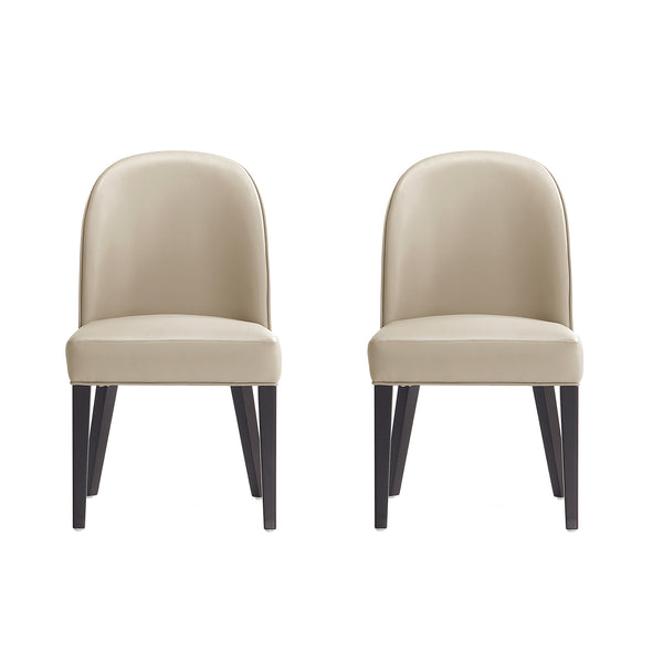 English Elm Hillman Wood Upholstered Dining Chairs - Set Of 2, Luxurious Sand Finish, Modern Comfort & Style B365P397811