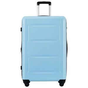 English Elm 2 Piece Abs Hard Shell Spinner Luggage Set with Tsa Lock Expandable Suitcases Light Blue N732P198745N
