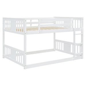 English Elm Full Over Bunk Bed Pine Frame Gray Finish Kids Guest Room Sleep Solution LT100207AAK