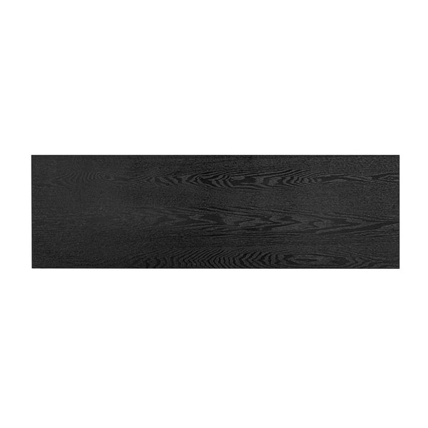 English Elm U_Style Modern Ash Veneer Console Table With 2 Drawers & Open Shelf For Chic Living Room Storage N711P230810B-GIGA