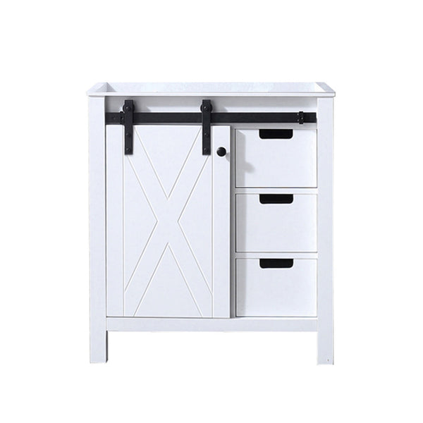 English Elm White 30-in Bath Vanity with Soft-Close Drawers, Solid Wood Frame, Fully Assembled, Spacious Storage B2731P259995