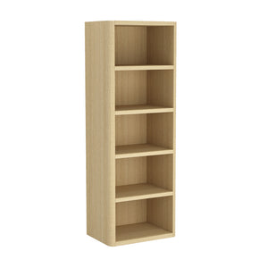 English Elm Rivington 28" Modern 5-Shelf Open Bookcase with Adjustable Shelves and Warm Wood Grain Finish Oak B365P398314