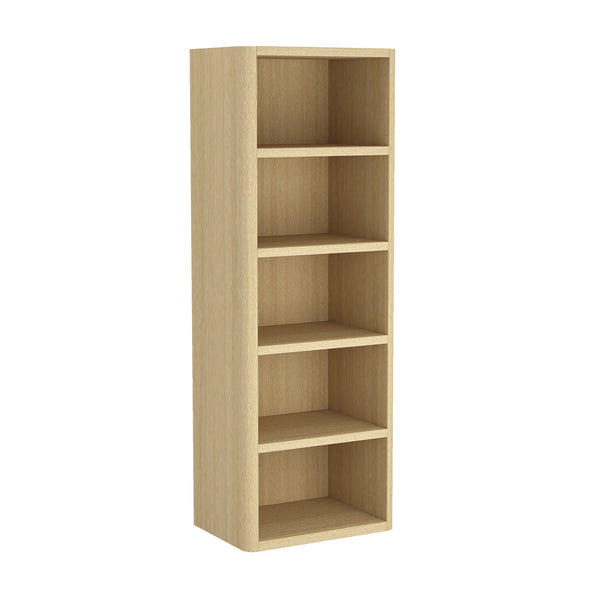 English Elm Rivington 28" Modern 5-Shelf Open Bookcase with Adjustable Shelves and Warm Wood Grain Finish Oak B365P398314