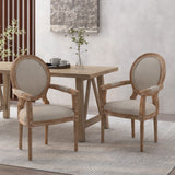 Christopher Knight Home® - Noble House - Judith French Country Wood Upholstered Dining Chair - Set of 2