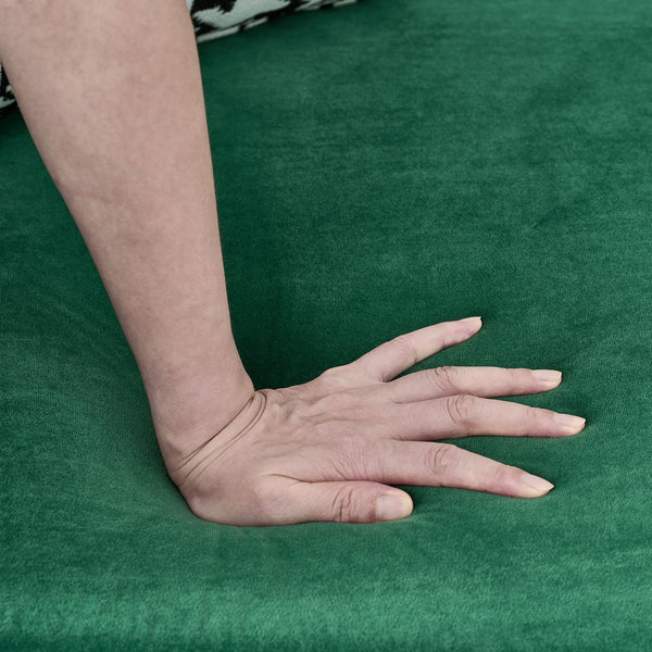 English Elm 3+3 Seater Chesterfield Velvet Sofa - Luxurious Green Upholstery For Modern Living Rooms & Offices W3373S00045