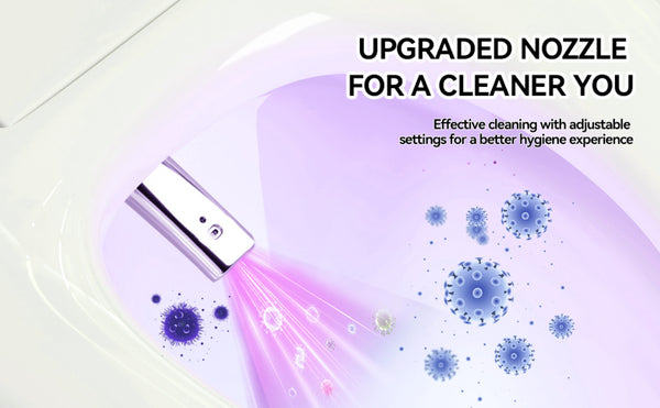 English Elm Unique Smart One Piece Toilet Bidet Heated Seat Auto Flush Warm Air Dryer Spa W3133P384811
