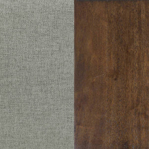 English Elm Caufield Grey Tufted Convertible Sofa Bed with Linen-Like Upholstery, Turquoise Accent & Walnut Legs B062P358303